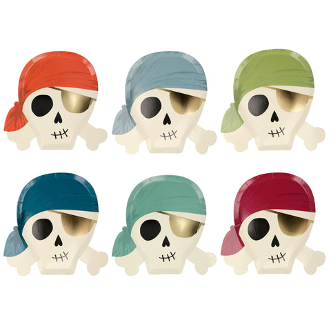 Pratos Caveira Piratas