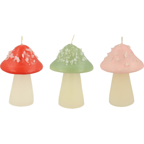 3 Velas Cogumelos