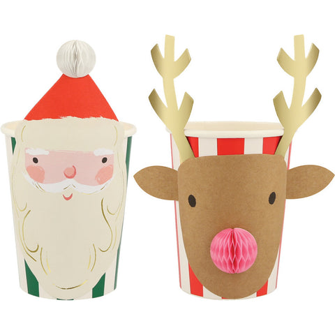 Copos Natal Honeycomb