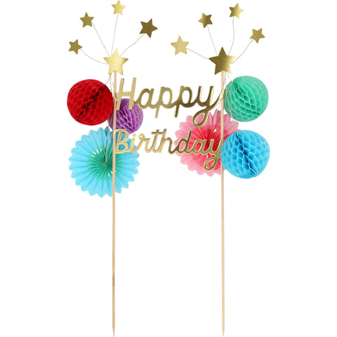 Topo de Bolo Happy Birthday