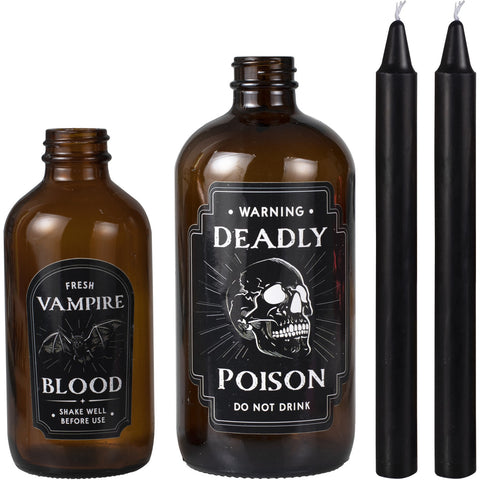 Castiçais e Velas Poison Halloween