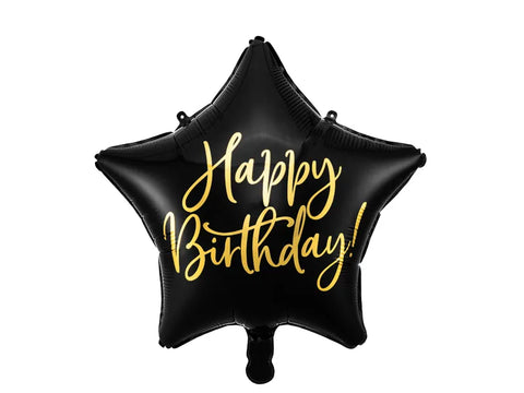 Balão Estrela Happy Birthday
