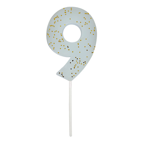 Vela Número Glitter