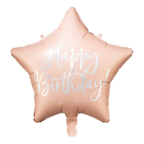 Balão Estrela Happy Birthday