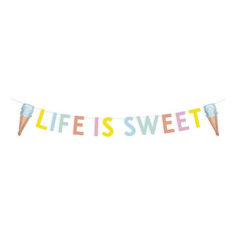 Grinalda "Life is Sweet" Gelados
