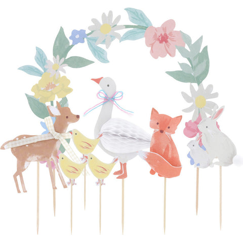 Topo de Bolo Little Friends Woodland