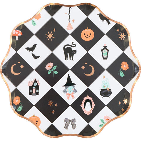 Pratos Patchwork Halloween