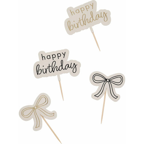 Palitos Laço Happy Birthday