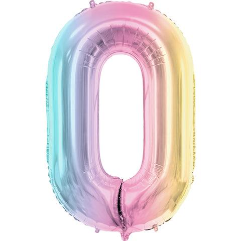 Balão Número Multicolorido