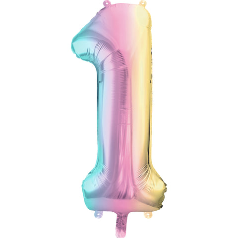 Balão Número Multicolorido