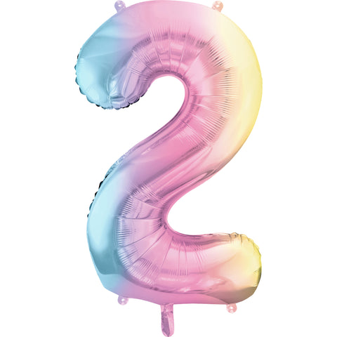 Balão Número Multicolorido