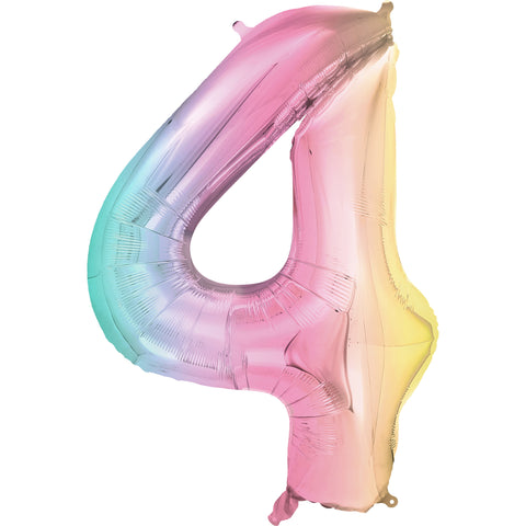 Balão Número Multicolorido