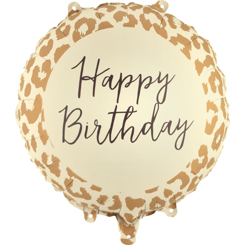 Balão Happy Birthday Animal Print