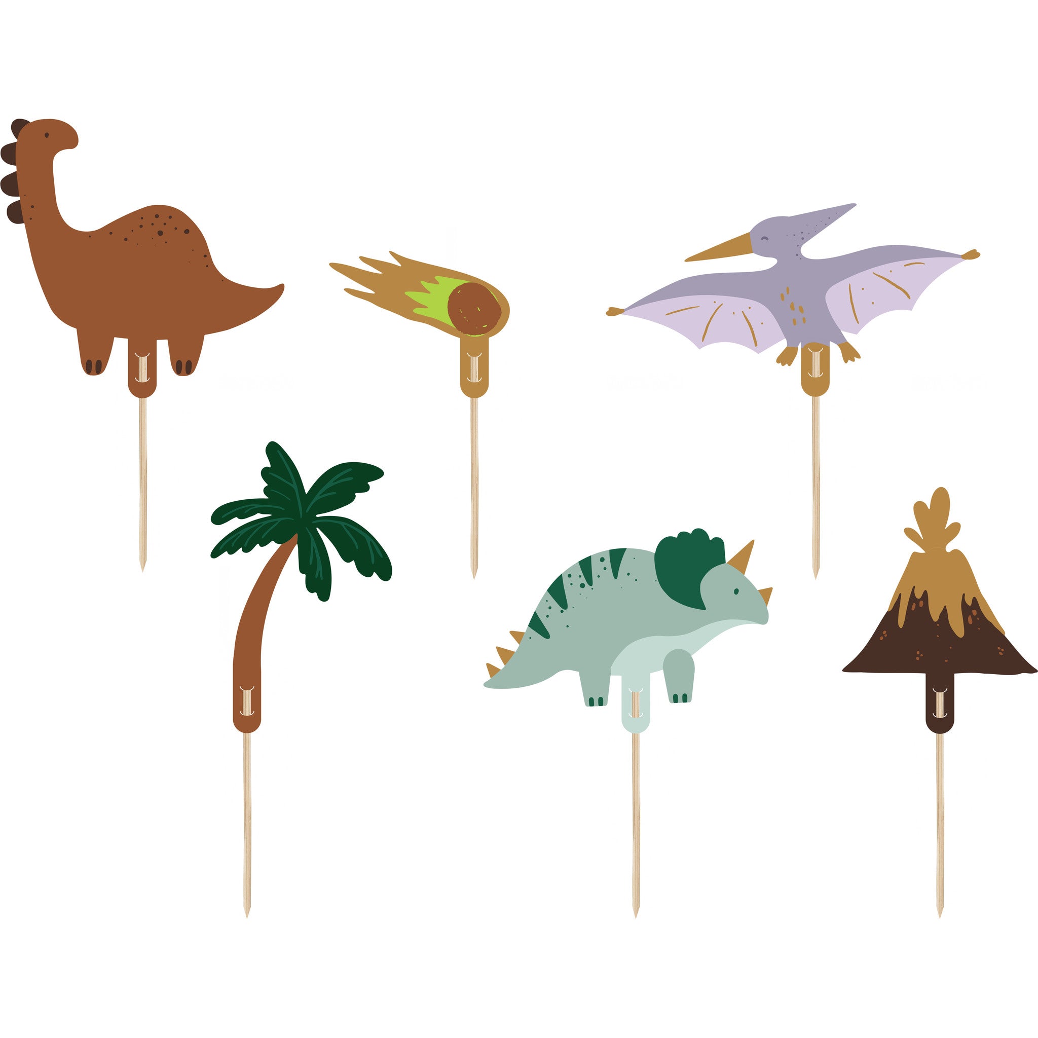 Topo de Bolo/Cupcakes Dinossauros