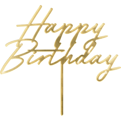 Topo de Bolo Happy Birthday
