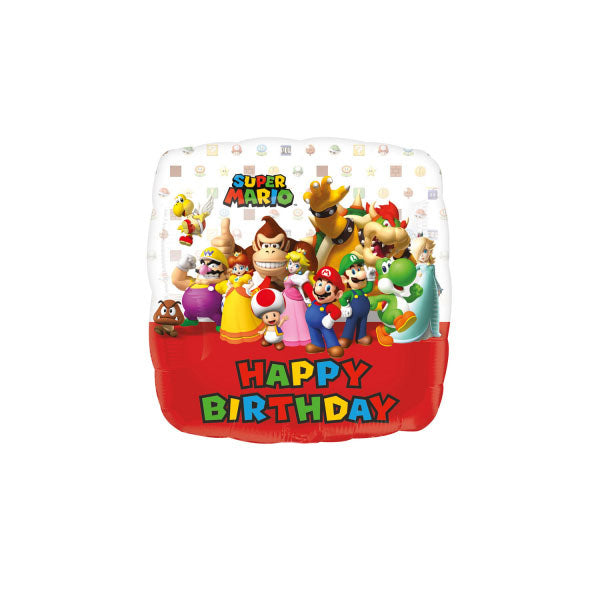 Balão Happy Birthday Super Mário