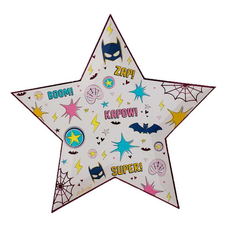 Pratos Estrela Super Heroína