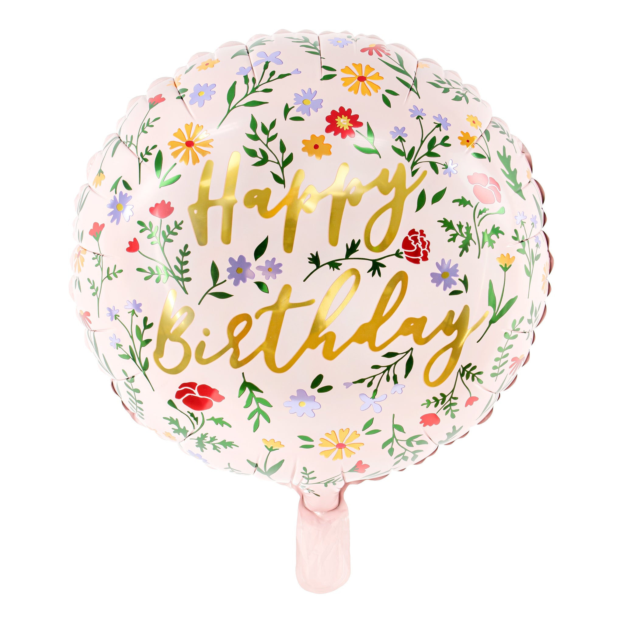 Balão Happy Birthday Flores