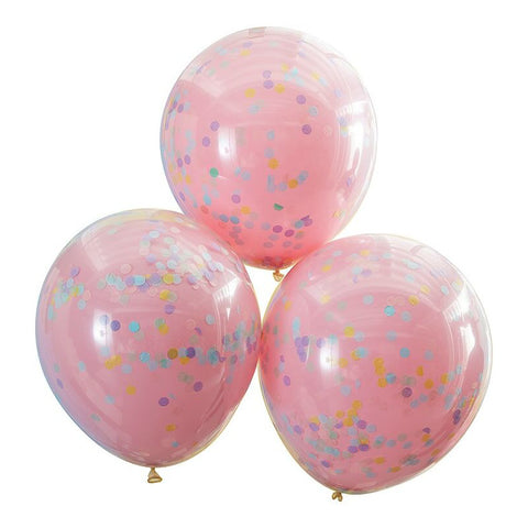 Balões Duplos Com Confetis