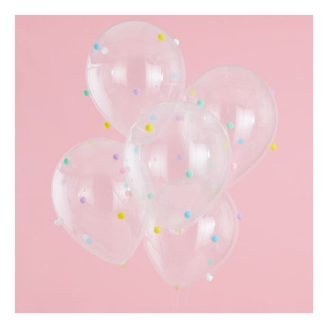 Balões com Pompoms